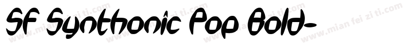 SF Synthonic Pop Bold字体转换